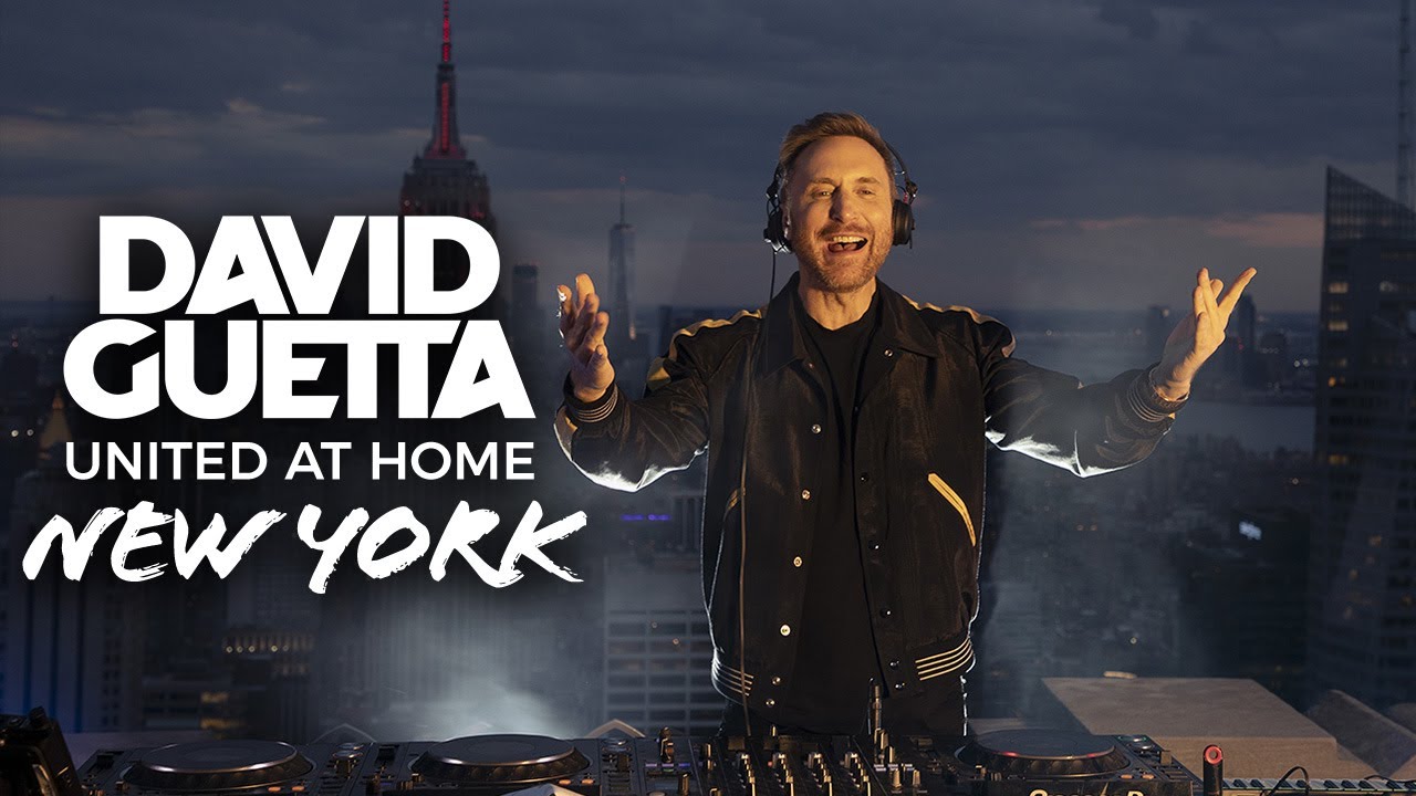 David Guetta : United At Home - Fundraising Live From Nyc #unitedathome #stayhome #withme