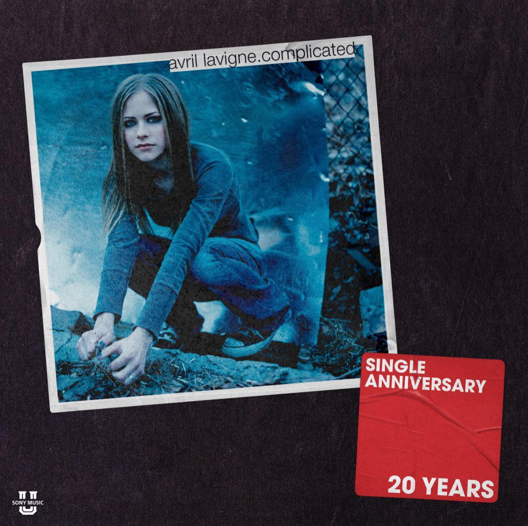Sony Music U - Happy 20th Anniversary to #avrillavigne iconic single 'Complicated'