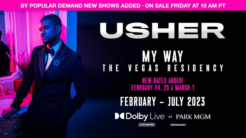 image 0 Usher My Way Vegas Residency - New Dates Added!